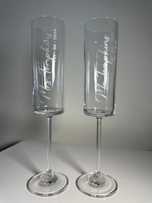 Stemmed Crystal Champagne Flute