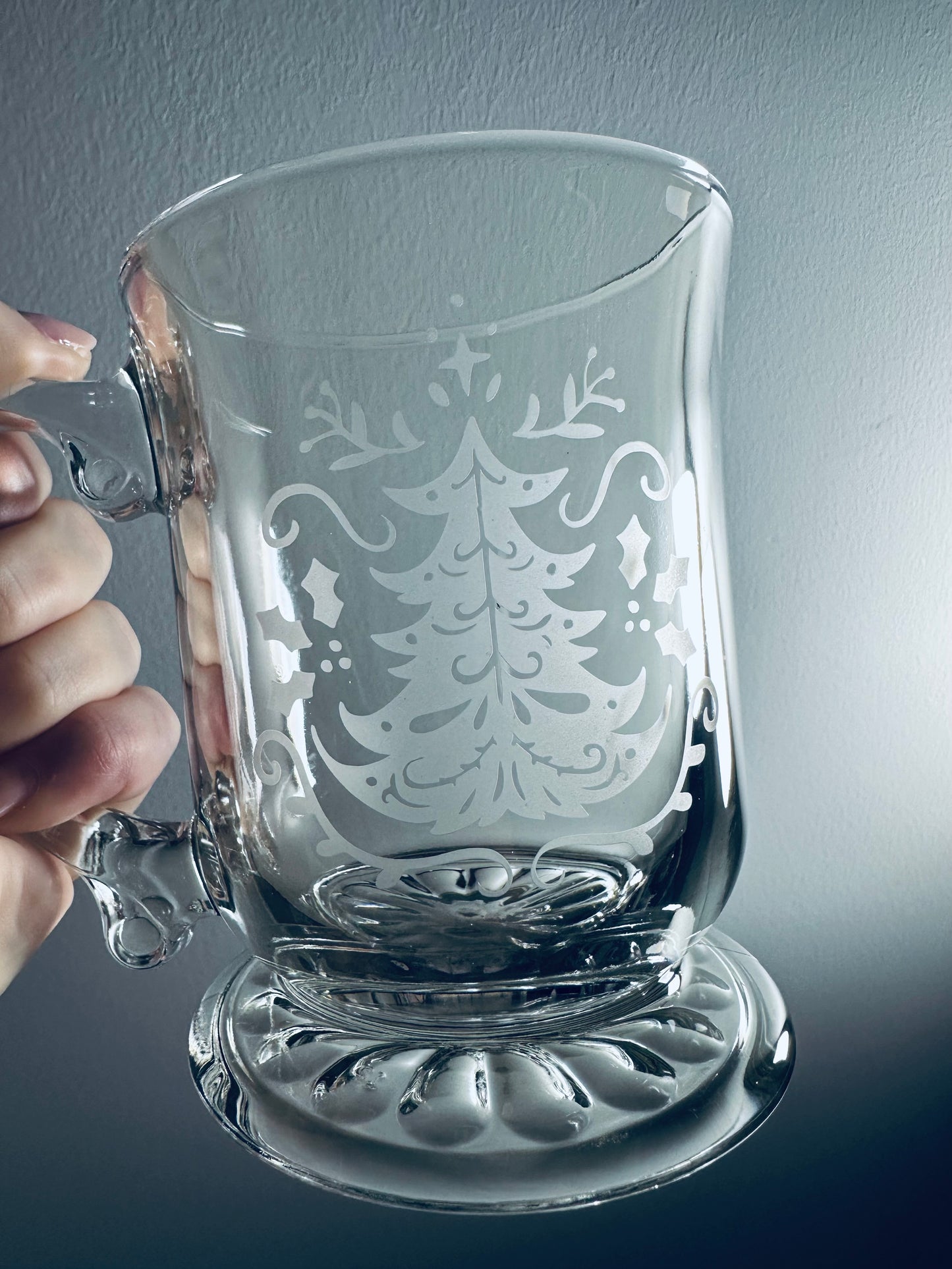 Etched Christmas Tree