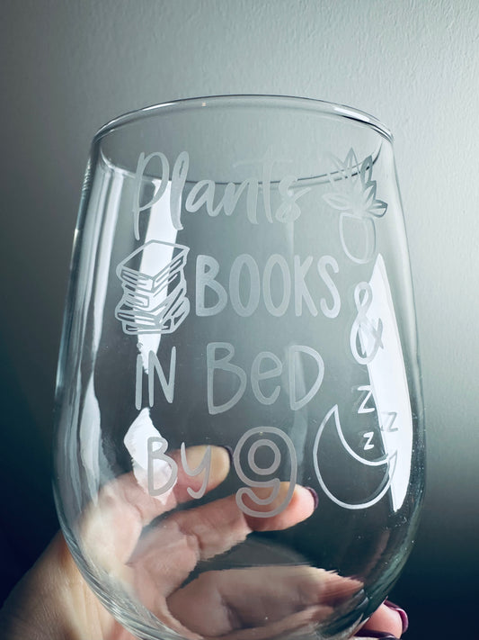 Books and Plants in Bed by 9