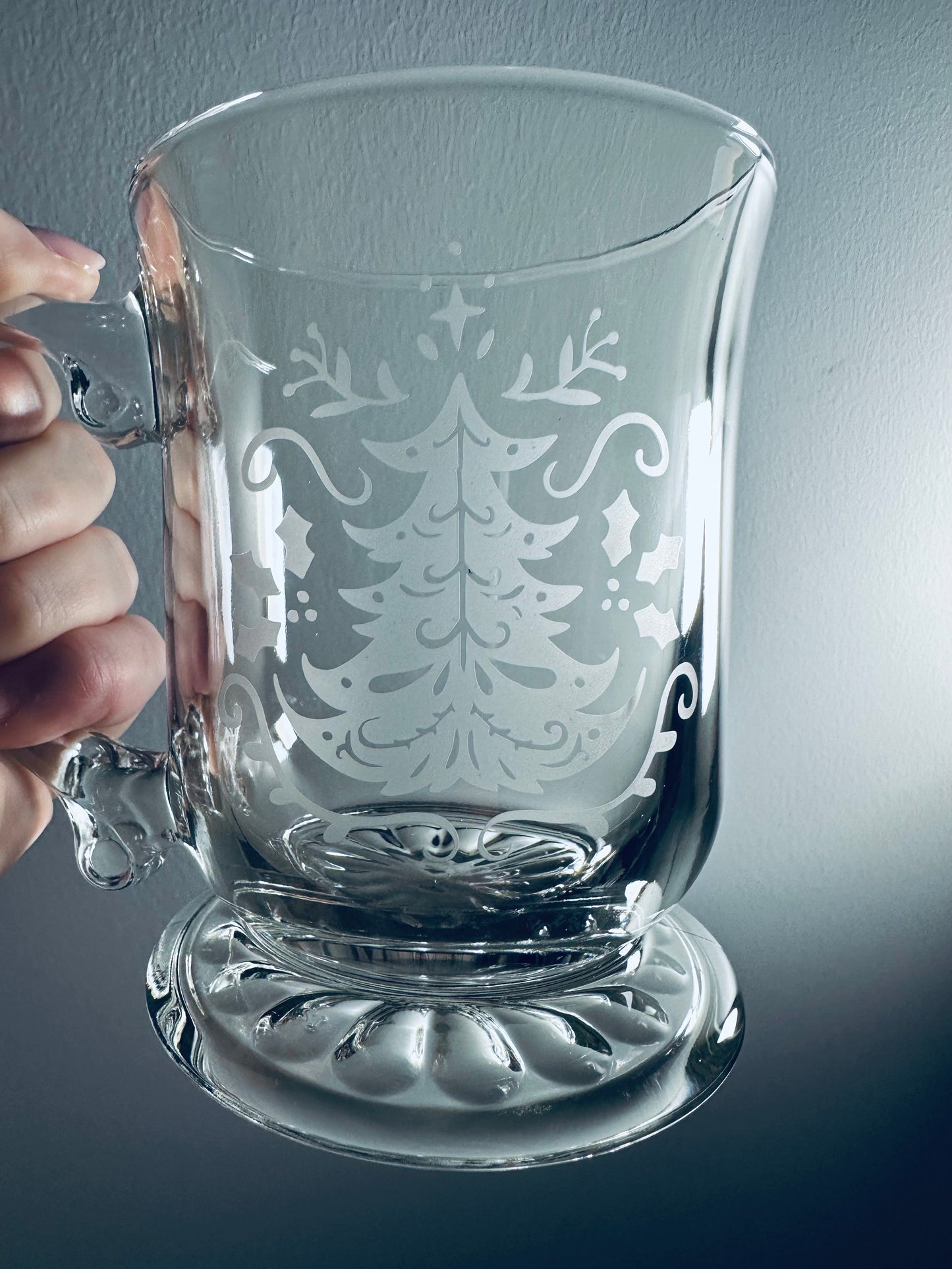 Etched Christmas Tree